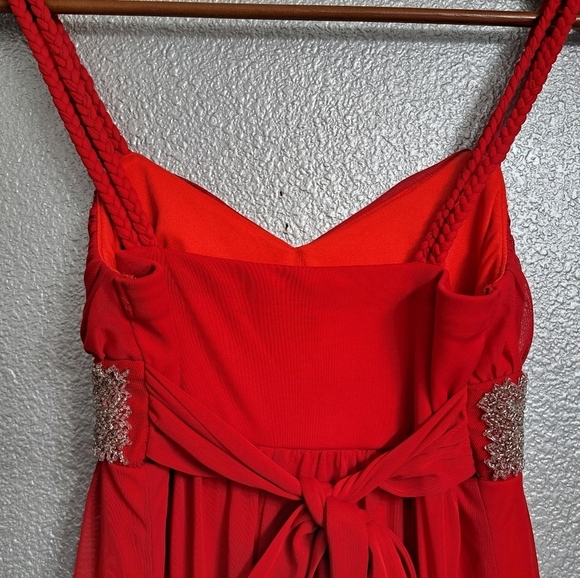 City Triangle Red Special Occasion/Holiday Dress With Rhinestones    Size M - Picture 12 of 15